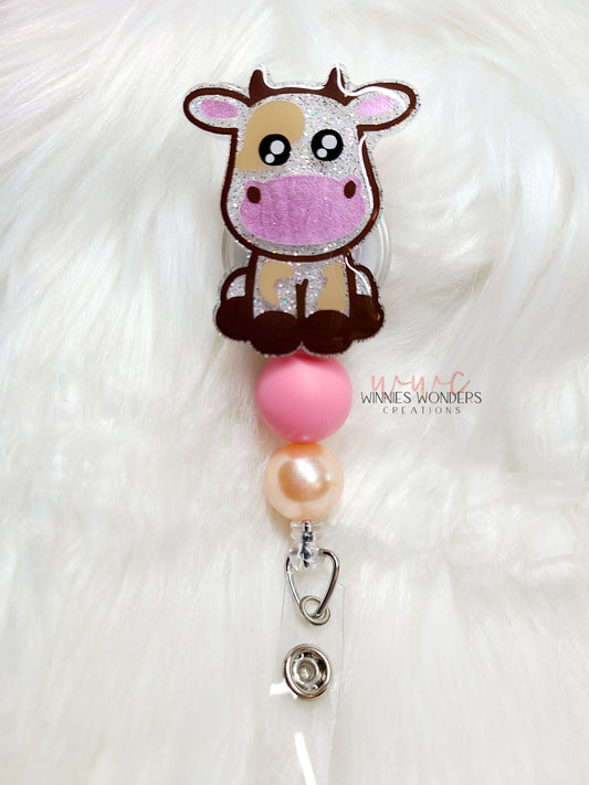 Cow Badge Reel