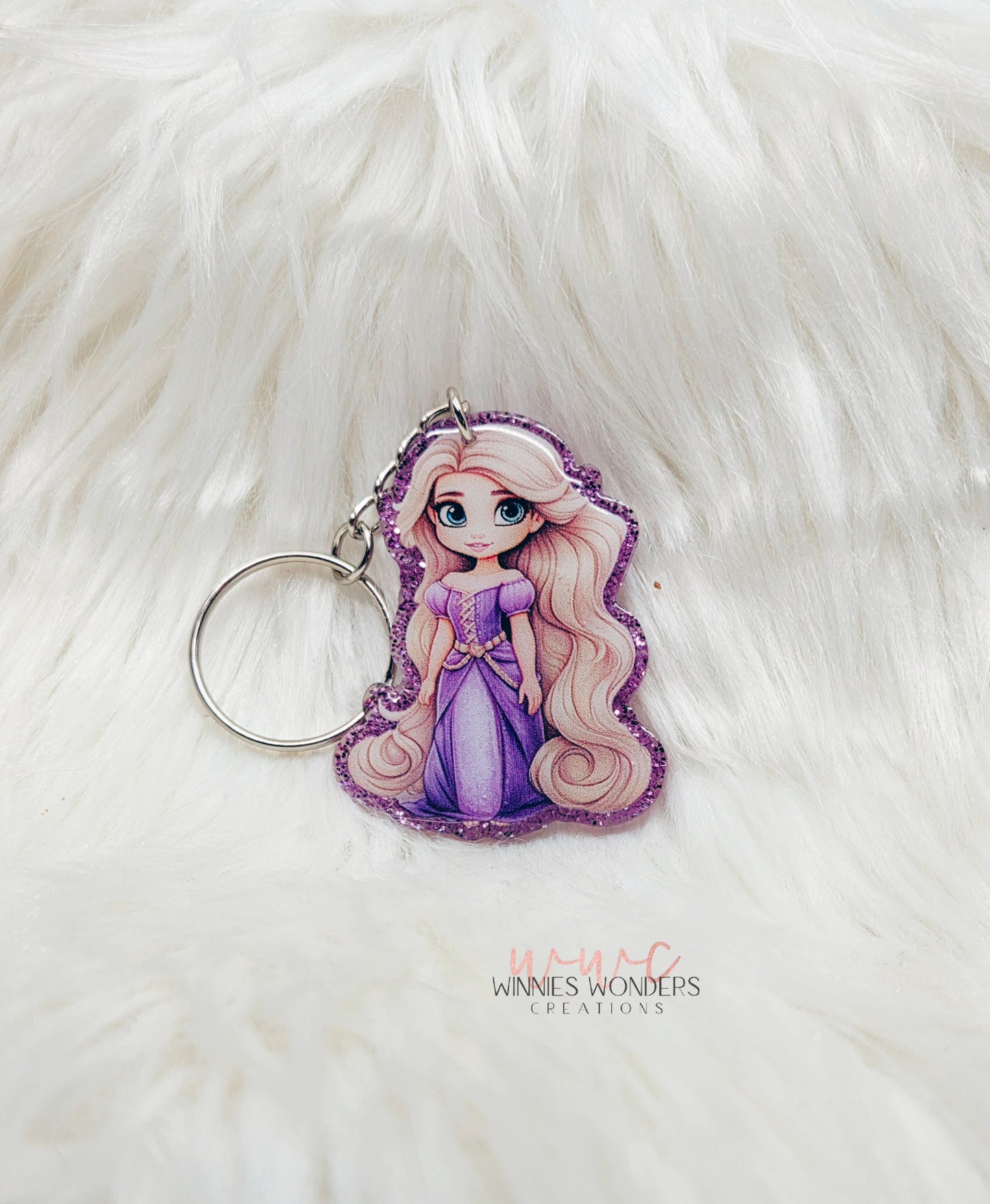 Long Haired Princess Keychain