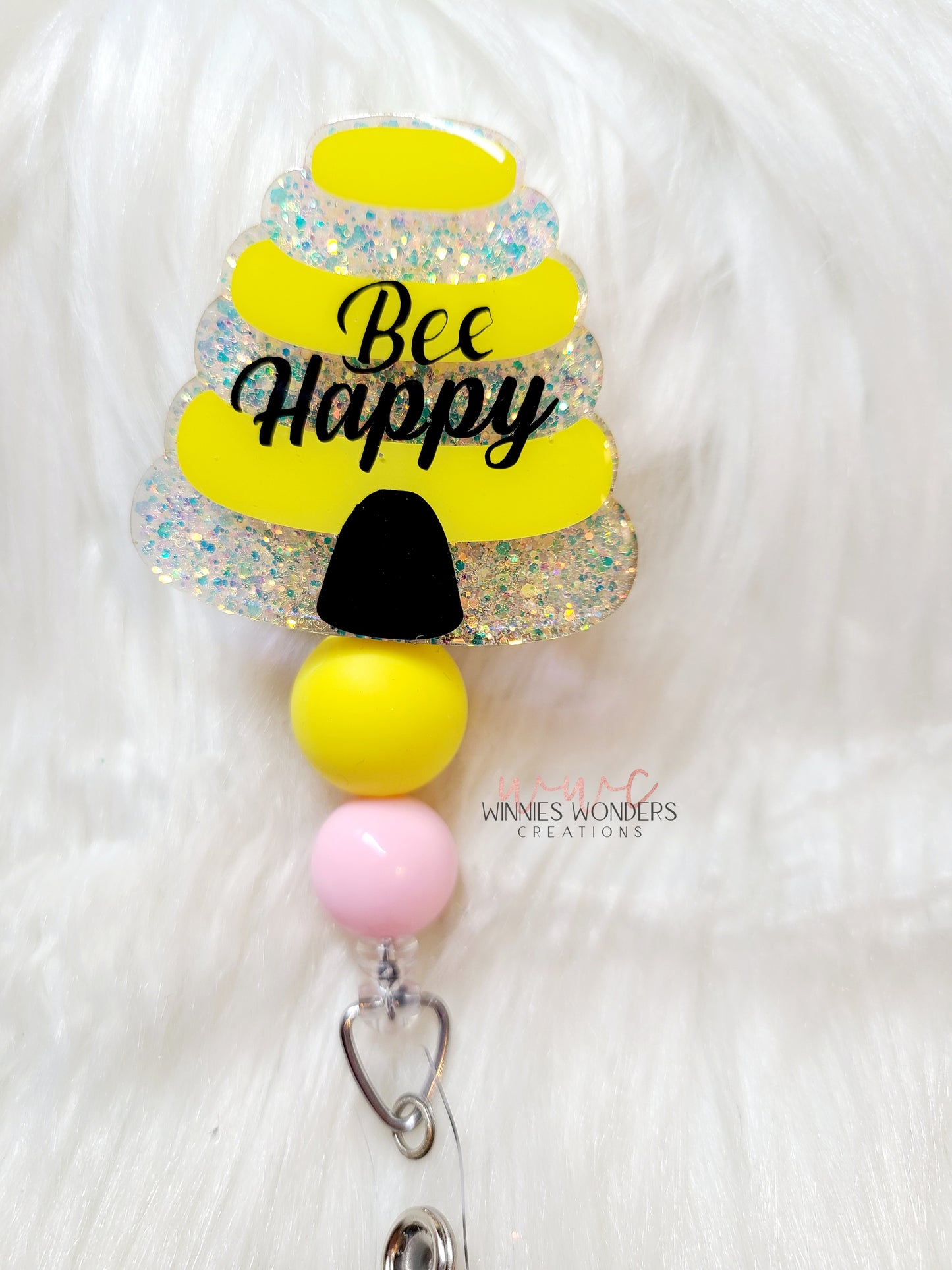 Bee Happy Hive Badge Reel