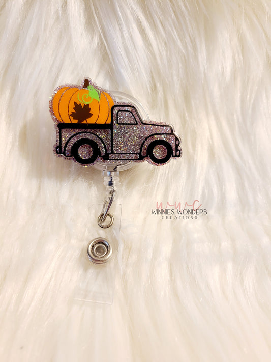 Fall Truck Badge Reel