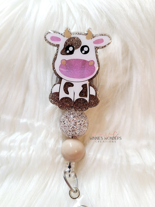 Brown Cow Badge Reel