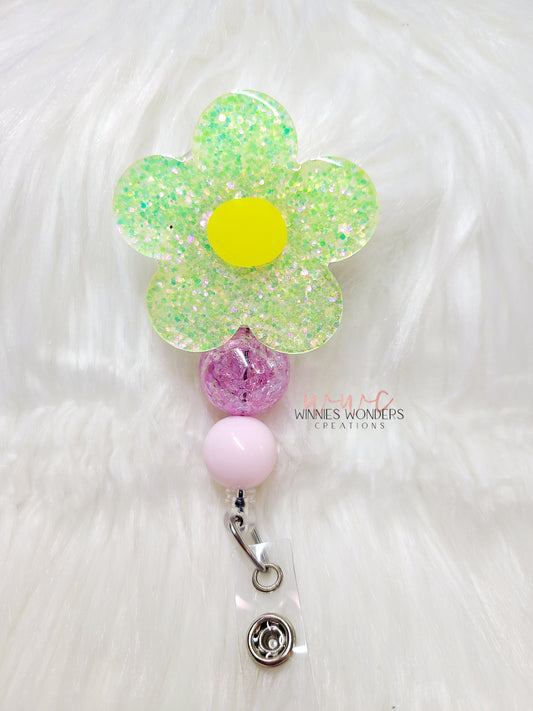 Simple Flower Badge Reel