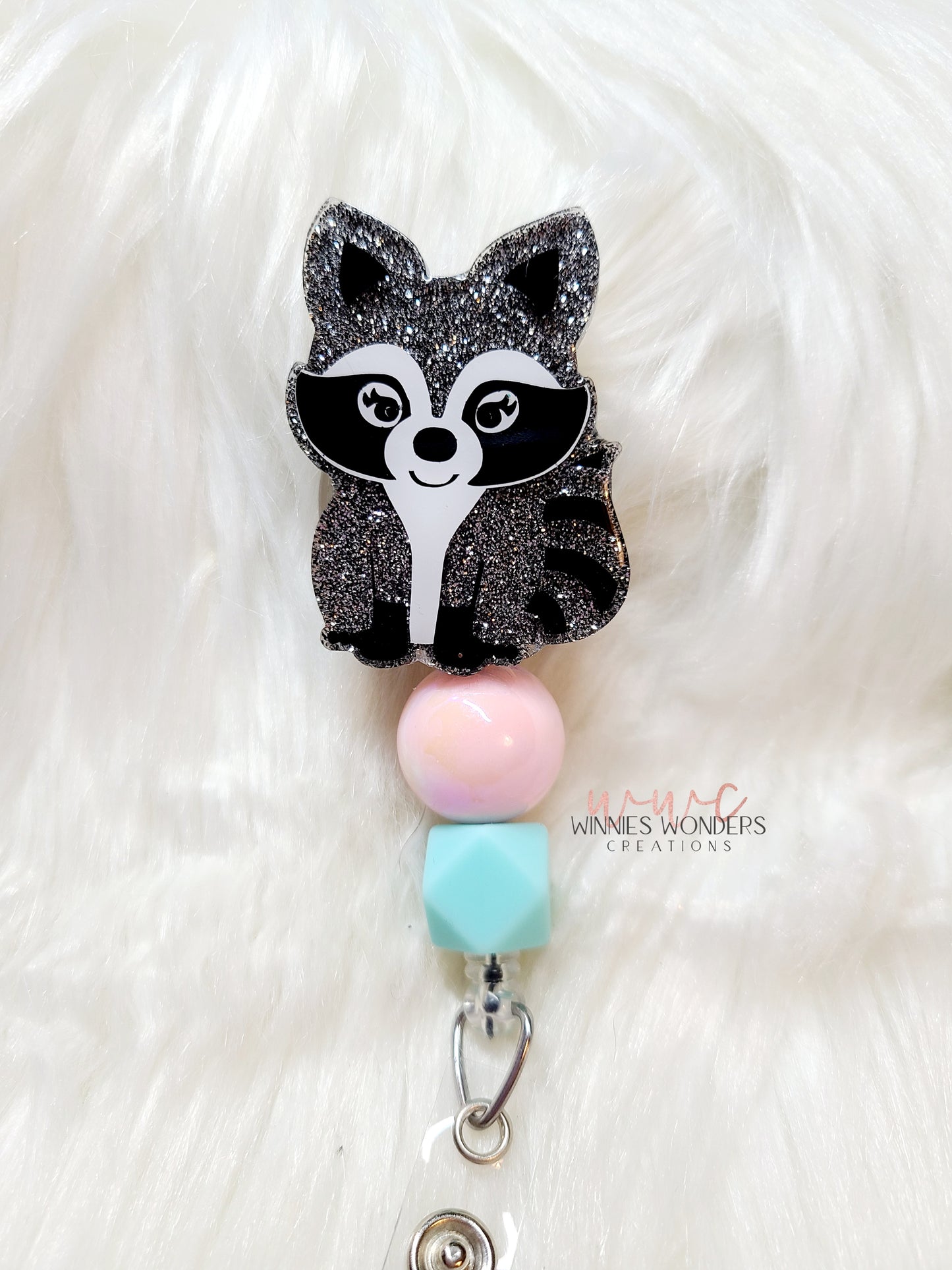 Raccoon Badge Reel