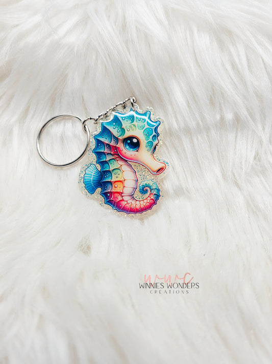 Seahorse Keychain