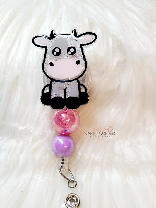 Cow Badge Reel