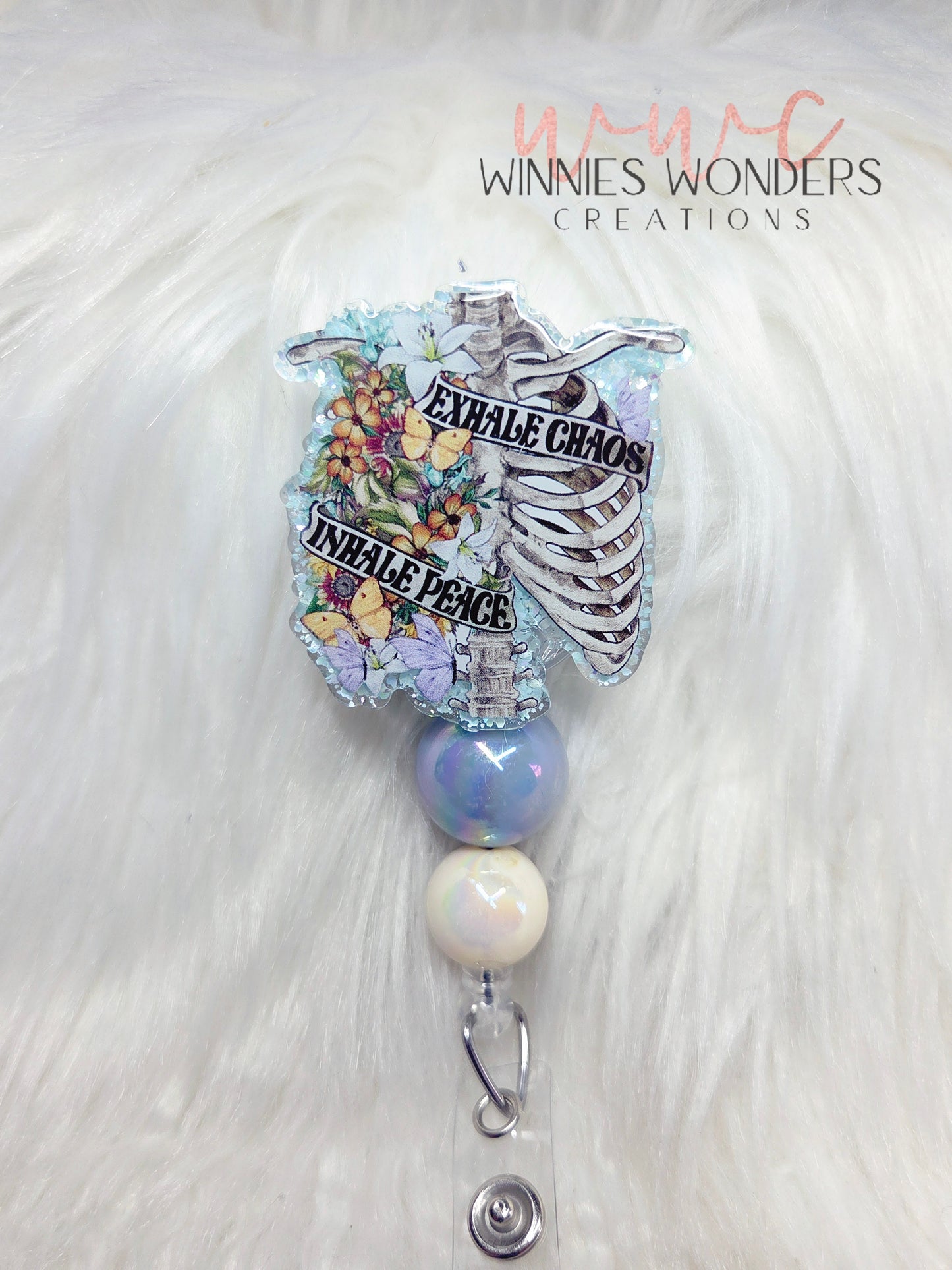 Exhale Chaos, Inhale Peace Badge Reel