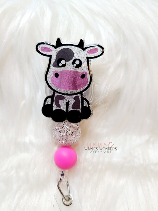 Cow Badge Reel