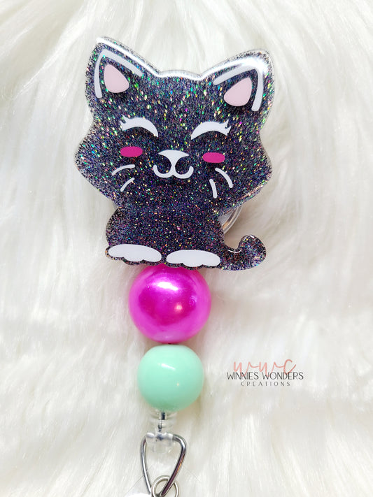 Cat Badge Reel