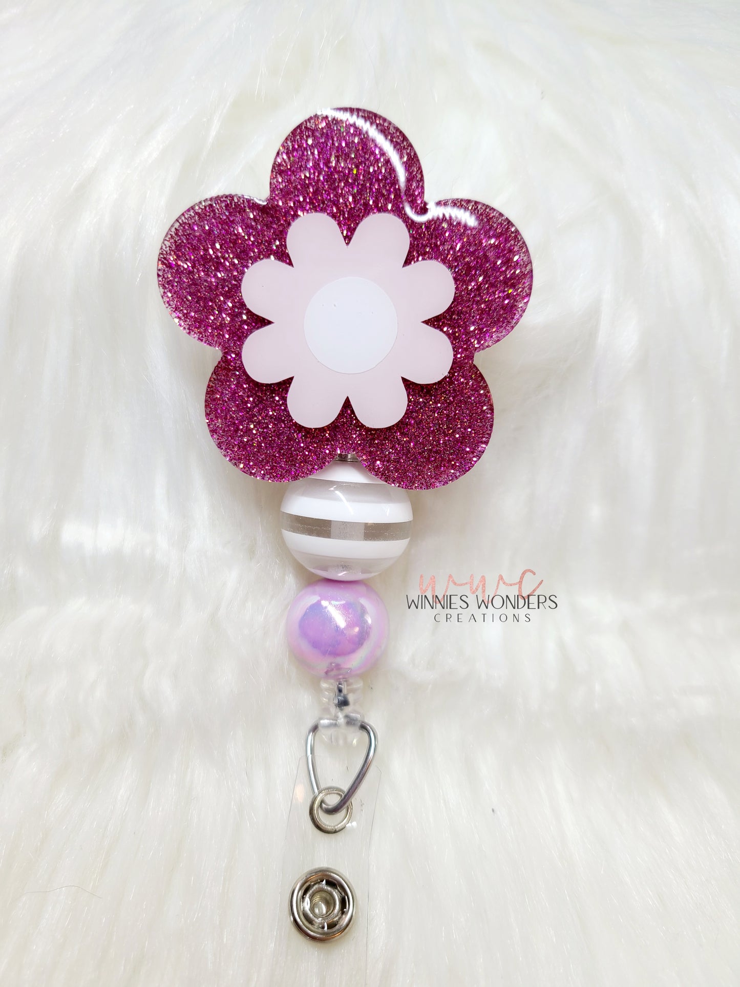 Bubbly Flower Badge Reel