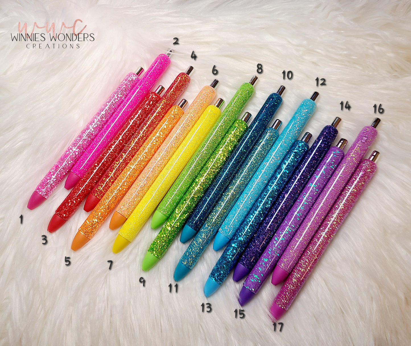 COLORED INK Glitter Pens