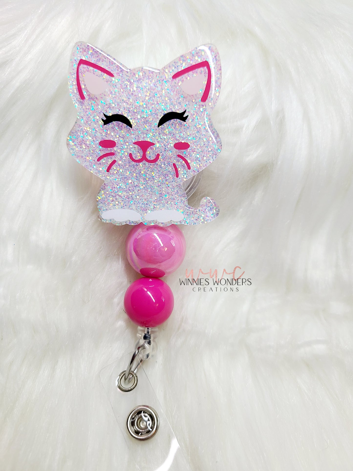 Cat Badge Reel