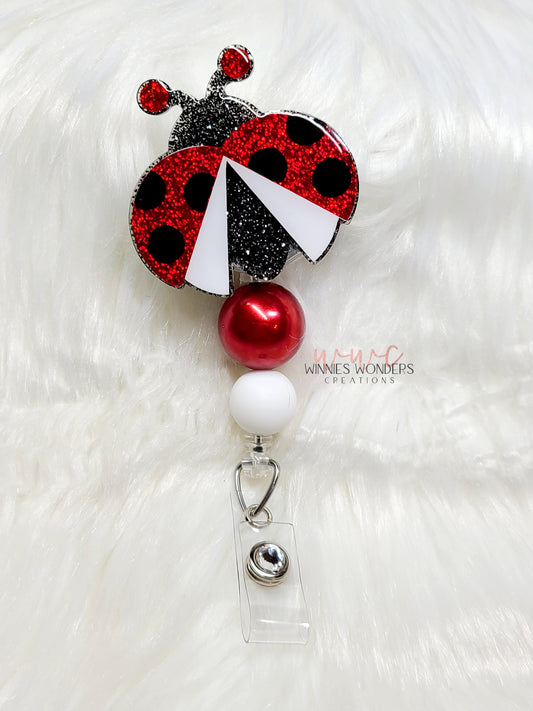 Ladybug Badge Reel