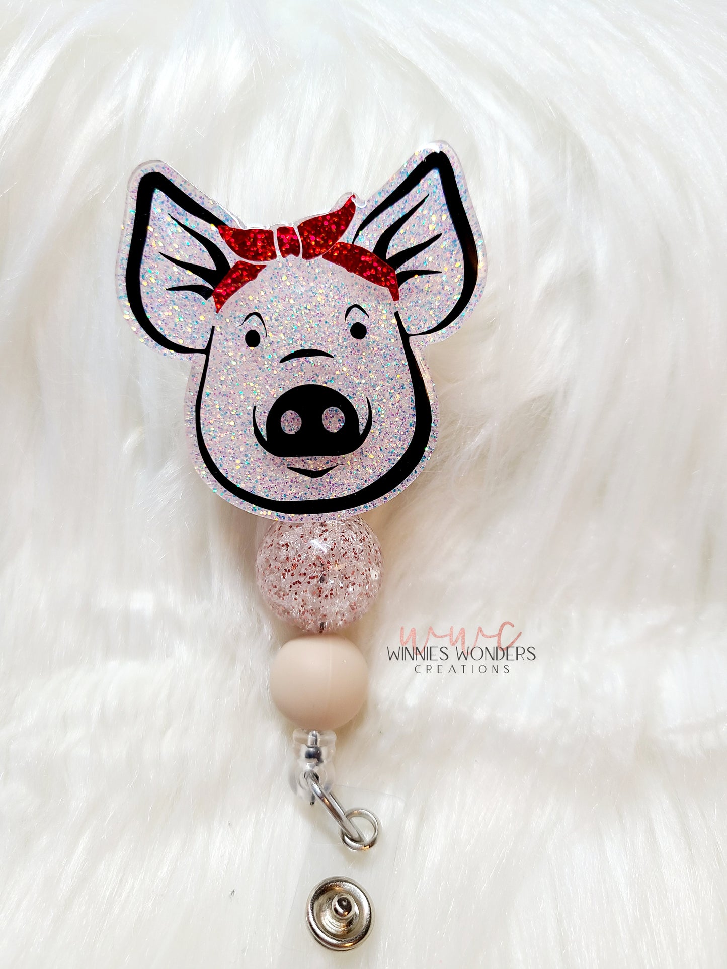 Pig Badge Reel