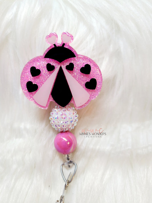 Ladybug Badge Reel