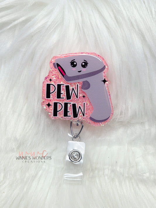 Pew Pew Badge Reel