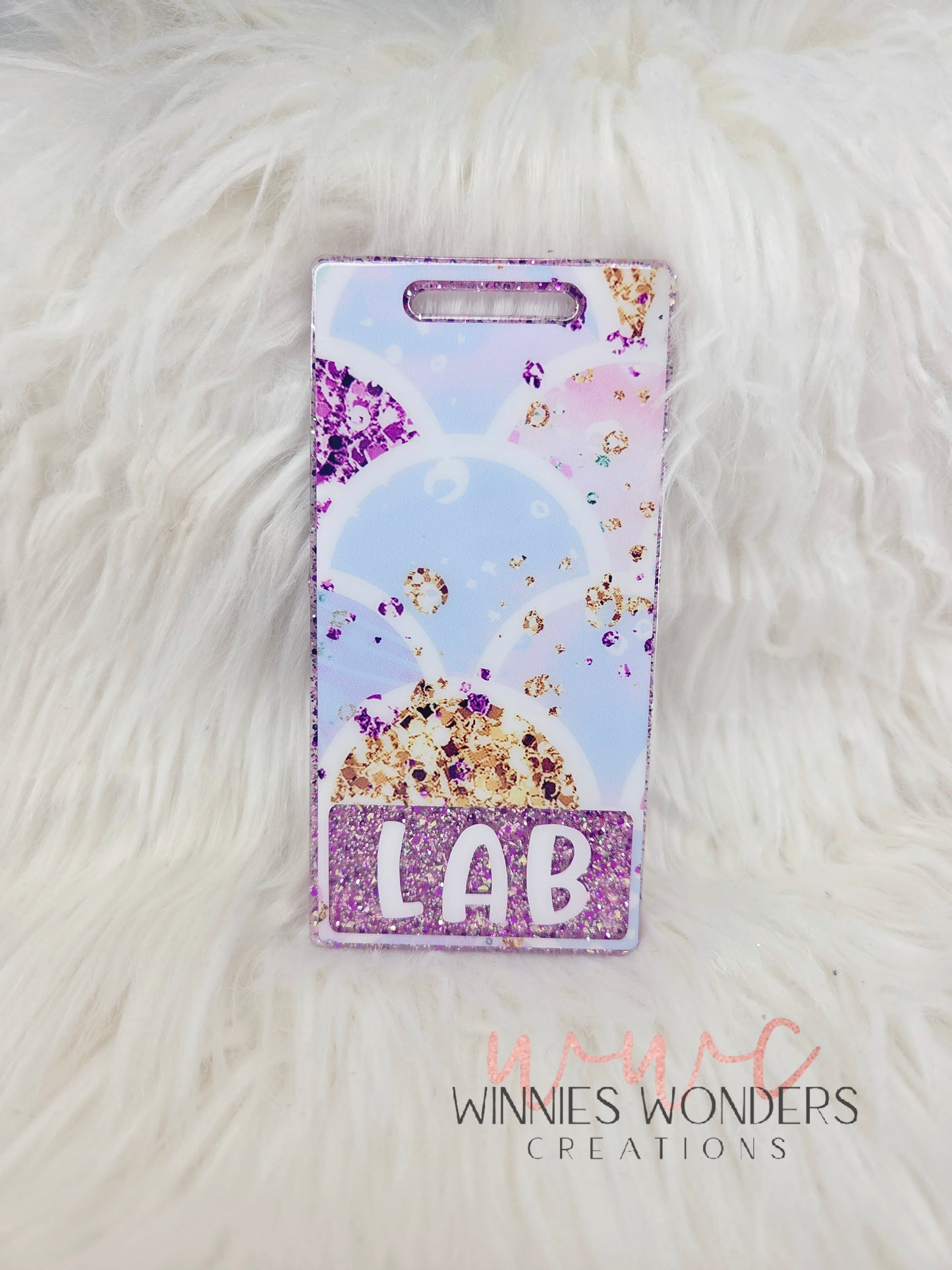 Lab Vertical Badge Buddy