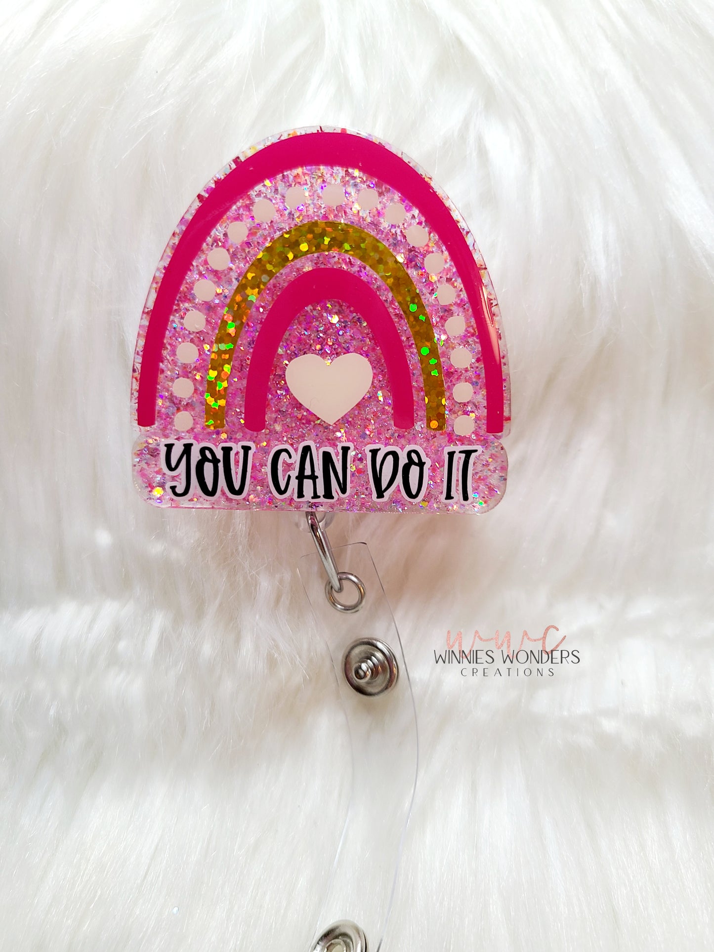 Rainbow- You can do it Badge Reel