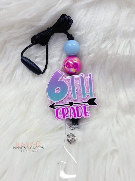 6th Grade Teacher Lanyard