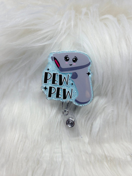Pew Pew Badge Reel