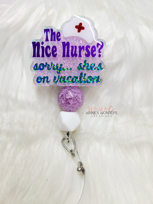 Nice Nurse Badge Reel