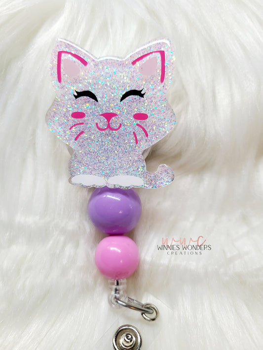 Cat Badge Reel