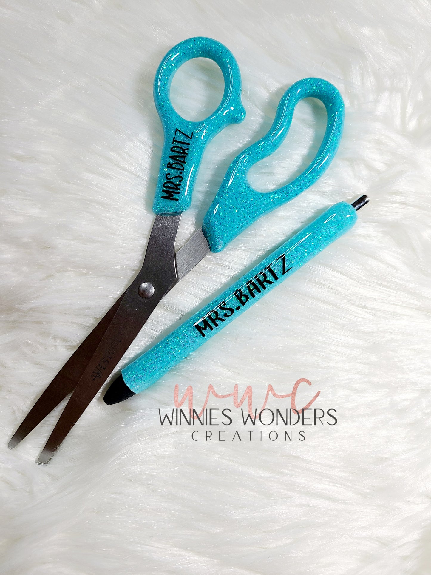 Glittered Scissors with Matching Pen