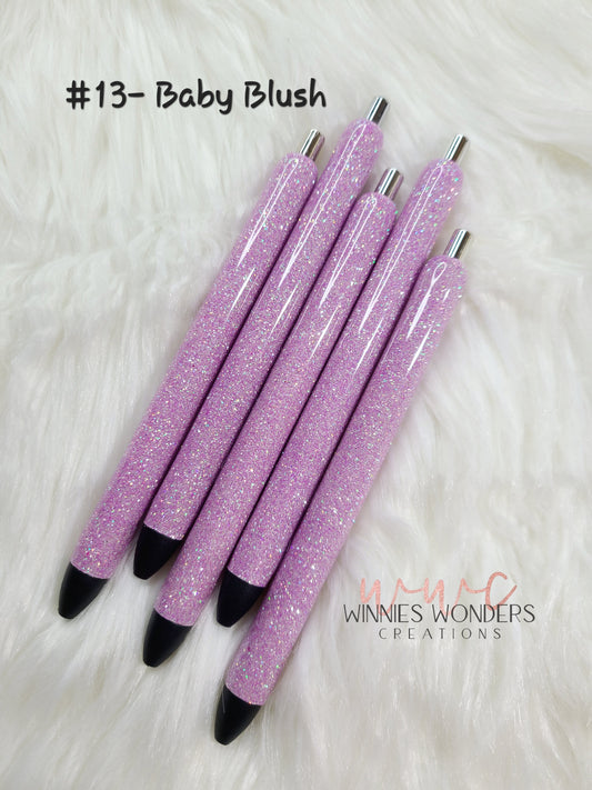 Purple Glitter Pens