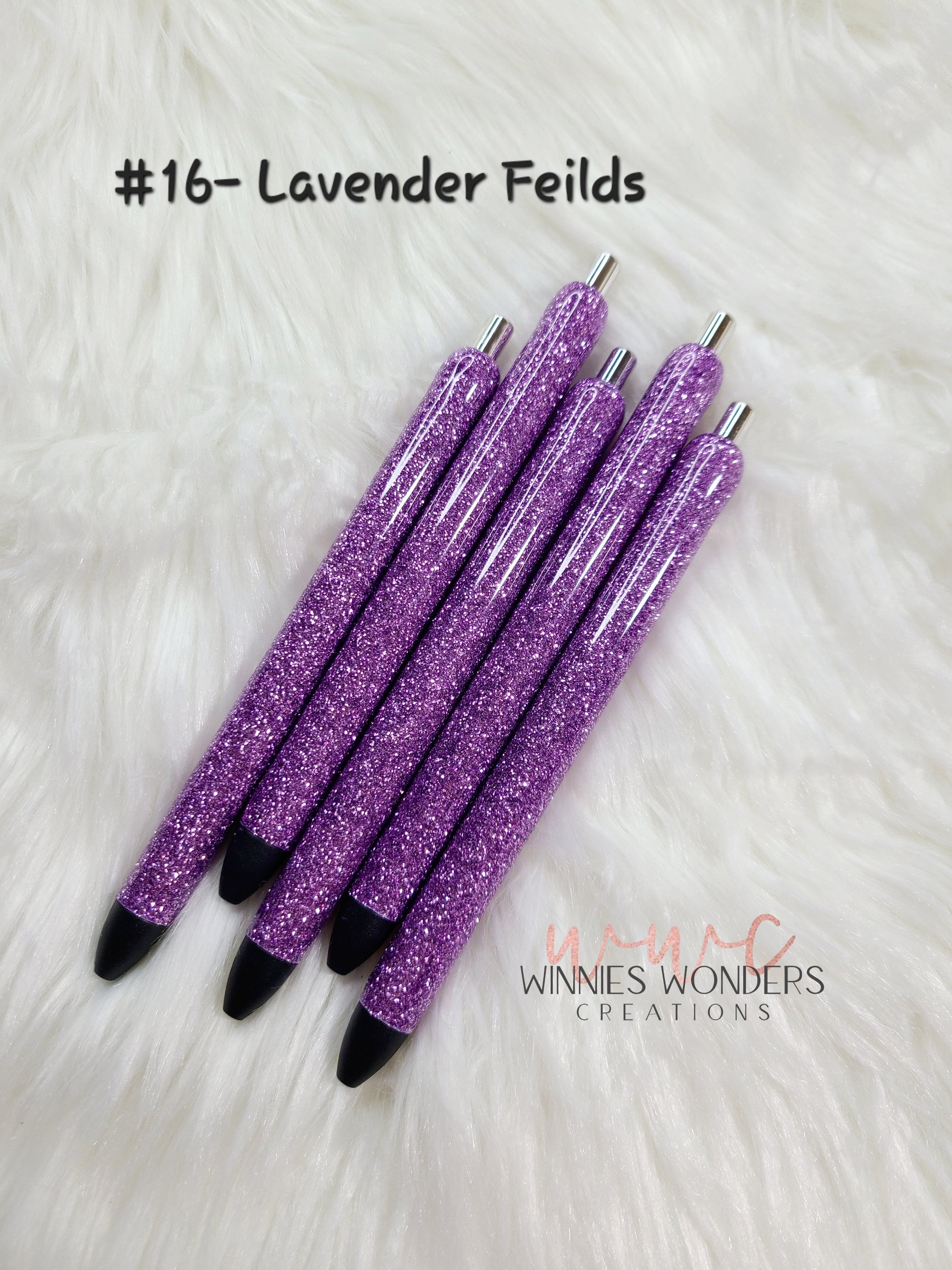 Purple Glitter Pens - Main Image