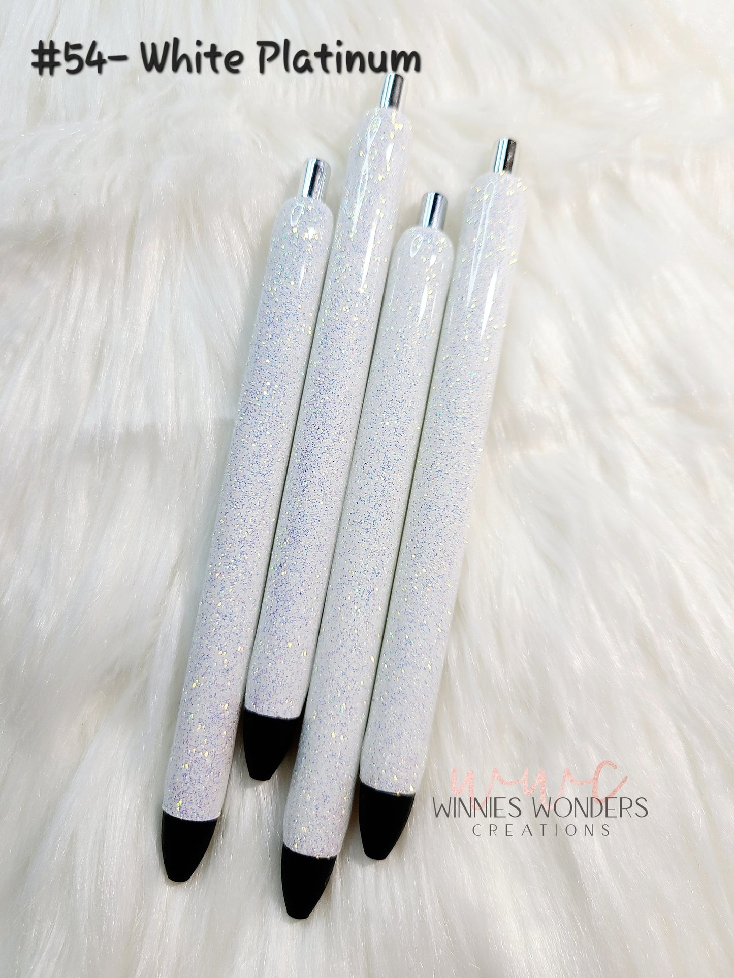 White Glitter Pens