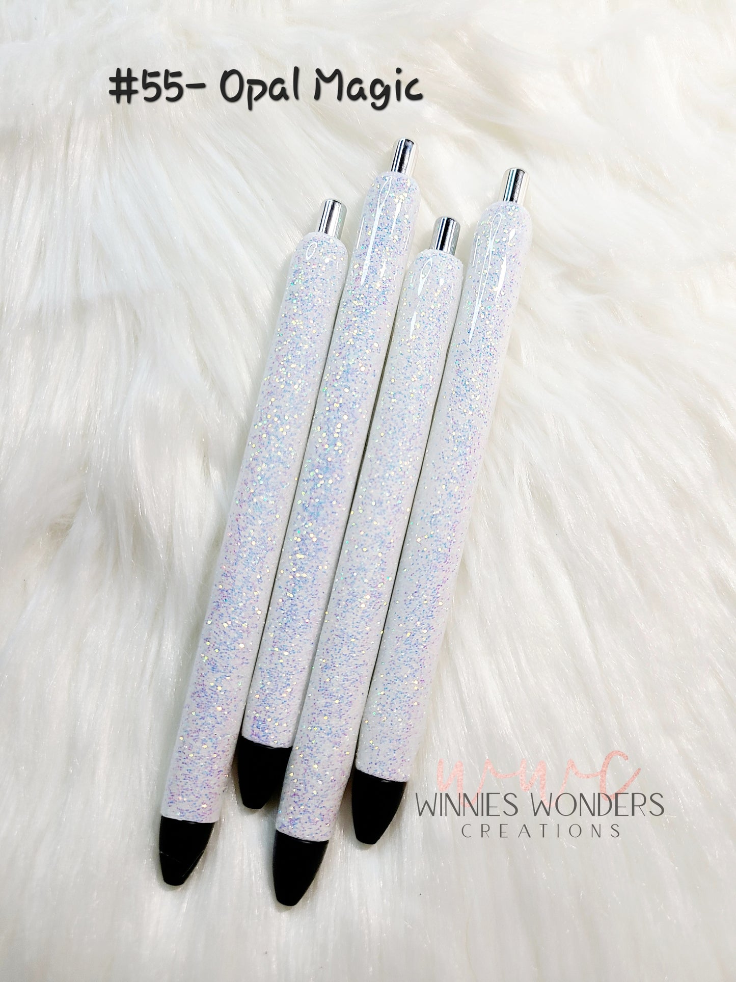 White Glitter Pens