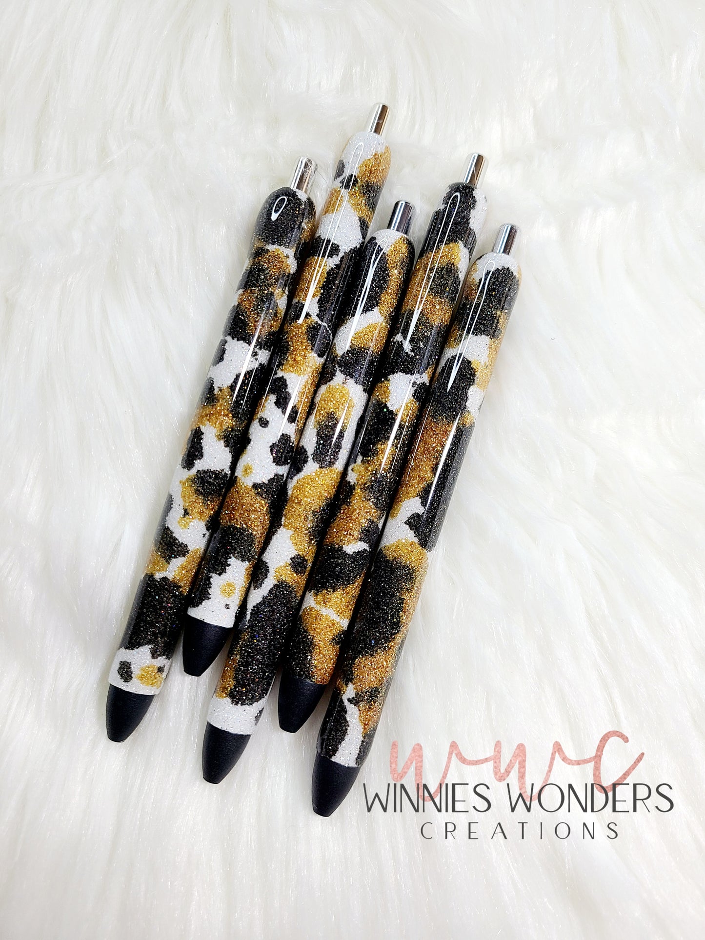 Cow Print Pens