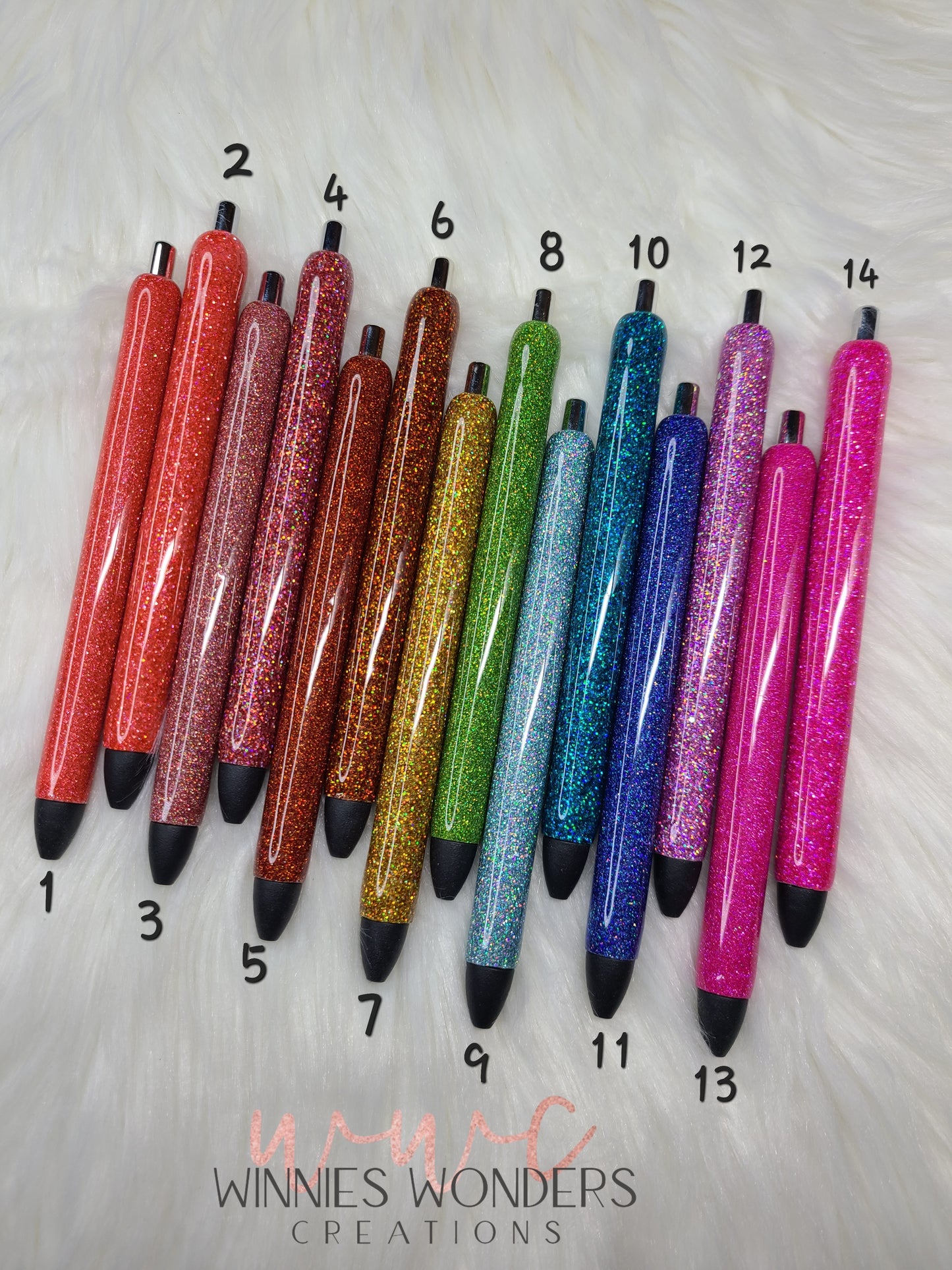 Ready to Ship Holographic Glitter Pens