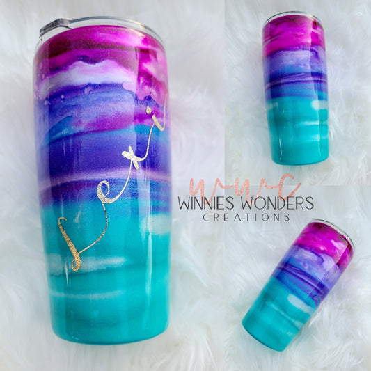Alcohol Ink Blend Tumbler
