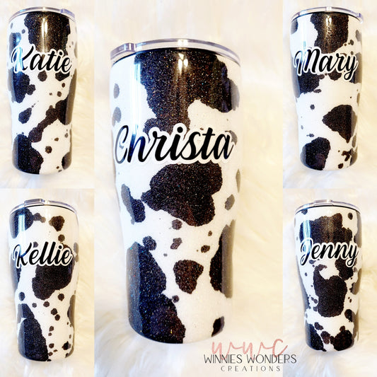Cow Print Tumbler