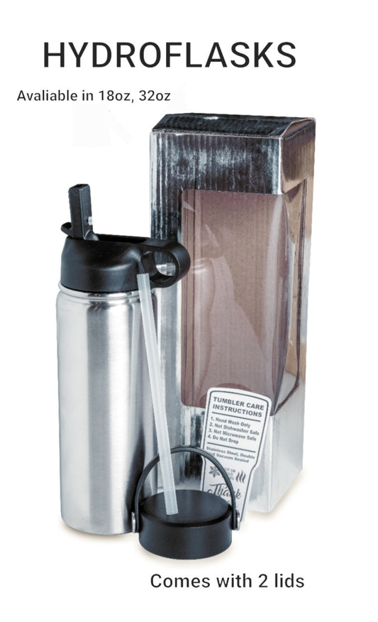 Green/Gold Floral 18 oz Hydroflask